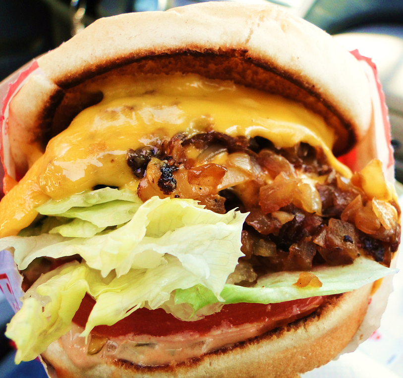In-n-Out 2 x Meat with Grilled Onions